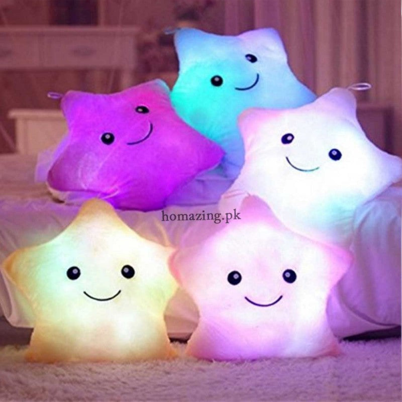 Soft Star Pillow With Glowing LED Light