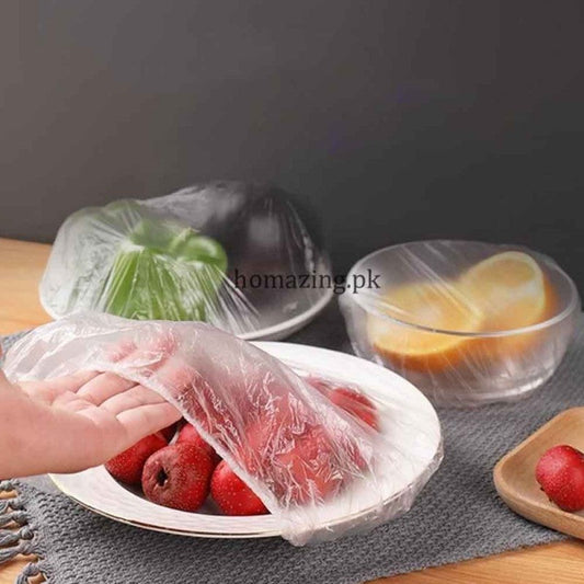 Disposable Plastic Wrap Food Grade 100Pcs