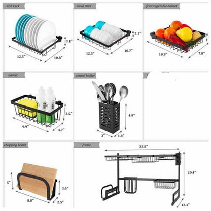 Kitchen Dish Drying Rack Over Sink