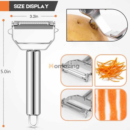 Dual Blade Peeler Stainless Steel