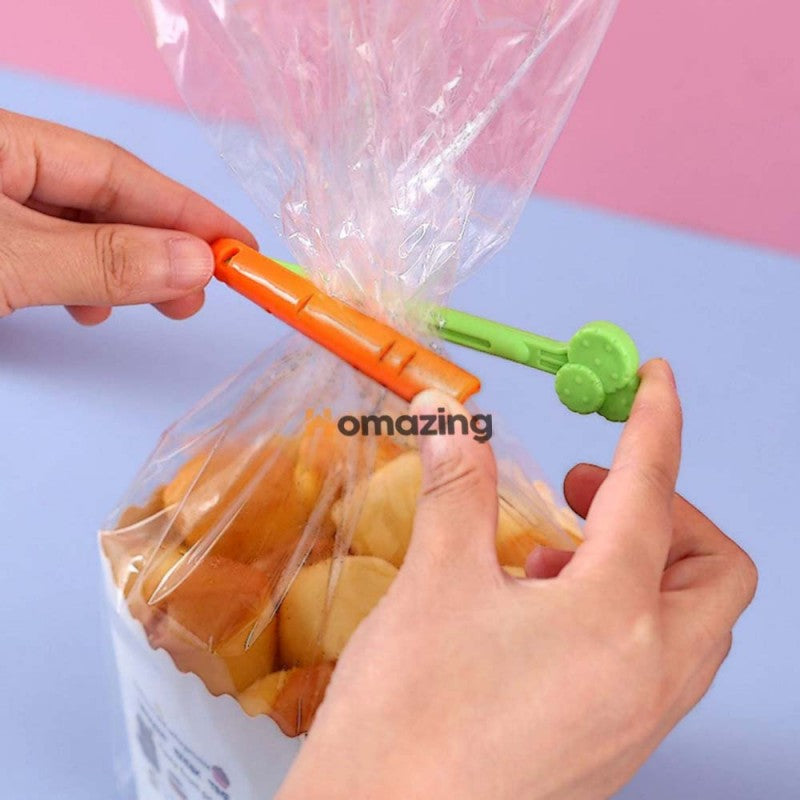 5PCS Food Sealing Clip Carrot Shape