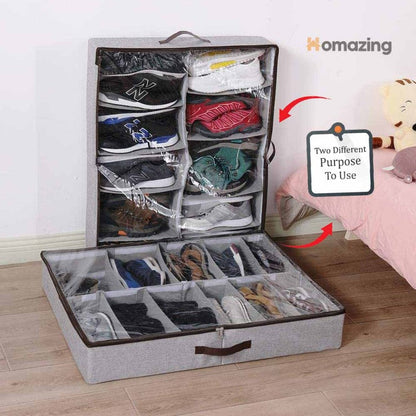 Shoe Storage Organizer With Adjustable Dividers-Premium Quality