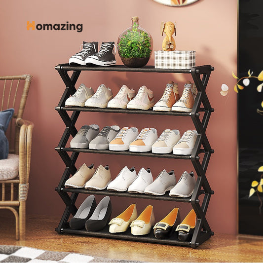 5 Layer Folding Shoe Rack Organizer