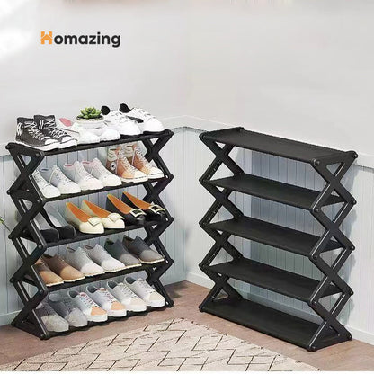 5 Layer Folding Shoe Rack Organizer