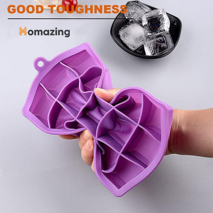 Silicone Ice Cube Tray With Cover Lid