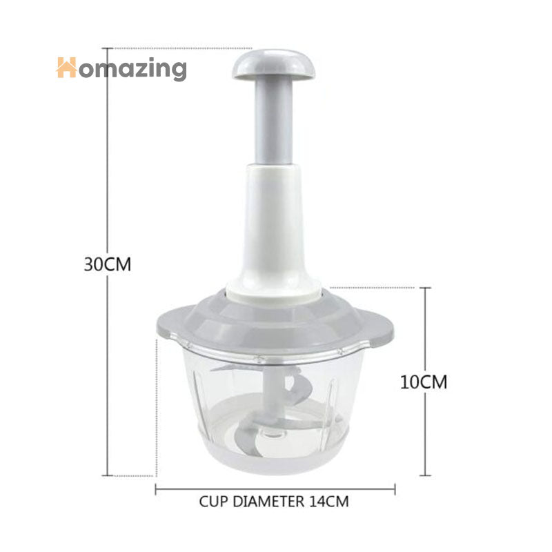 Manual Food Chopper Hand-Press