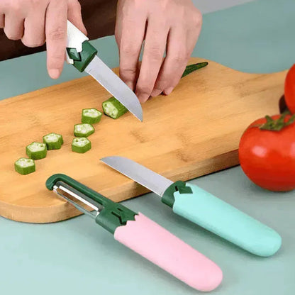 Multi-functional 2 in 1 Knife Peeler