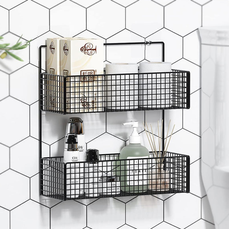 2-Layers Metal Wall Mounted Rack