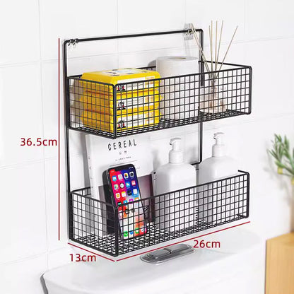 2-Layers Metal Wall Mounted Rack