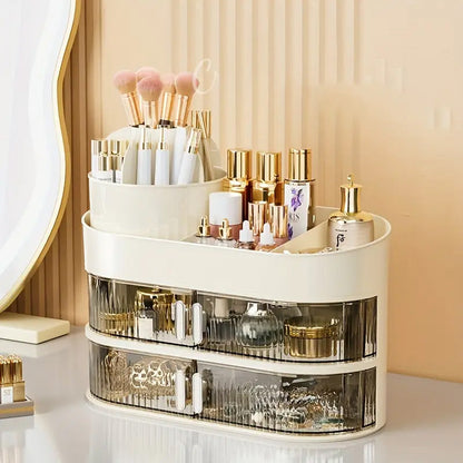 3 Layer Cosmetic Storage Organizer With Drawer