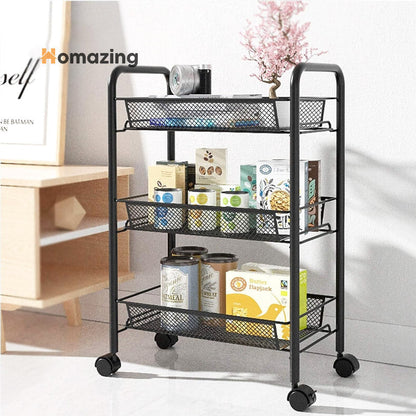 3 Tier Trolley Storage Rack