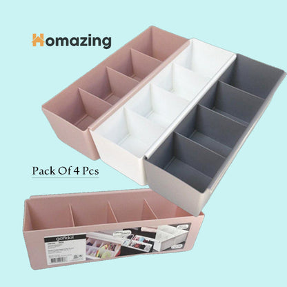 4 Compartment Drawer Organizer