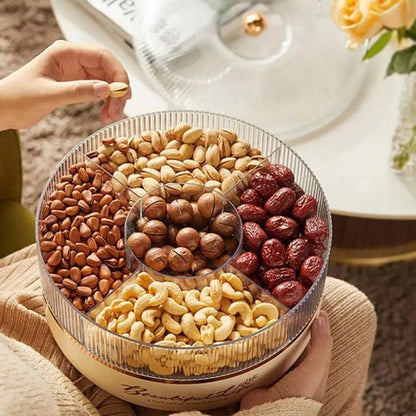 360 Rotating Dry Fruit Storage Container 2 Layer