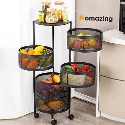 Premium Round Metal Trolley