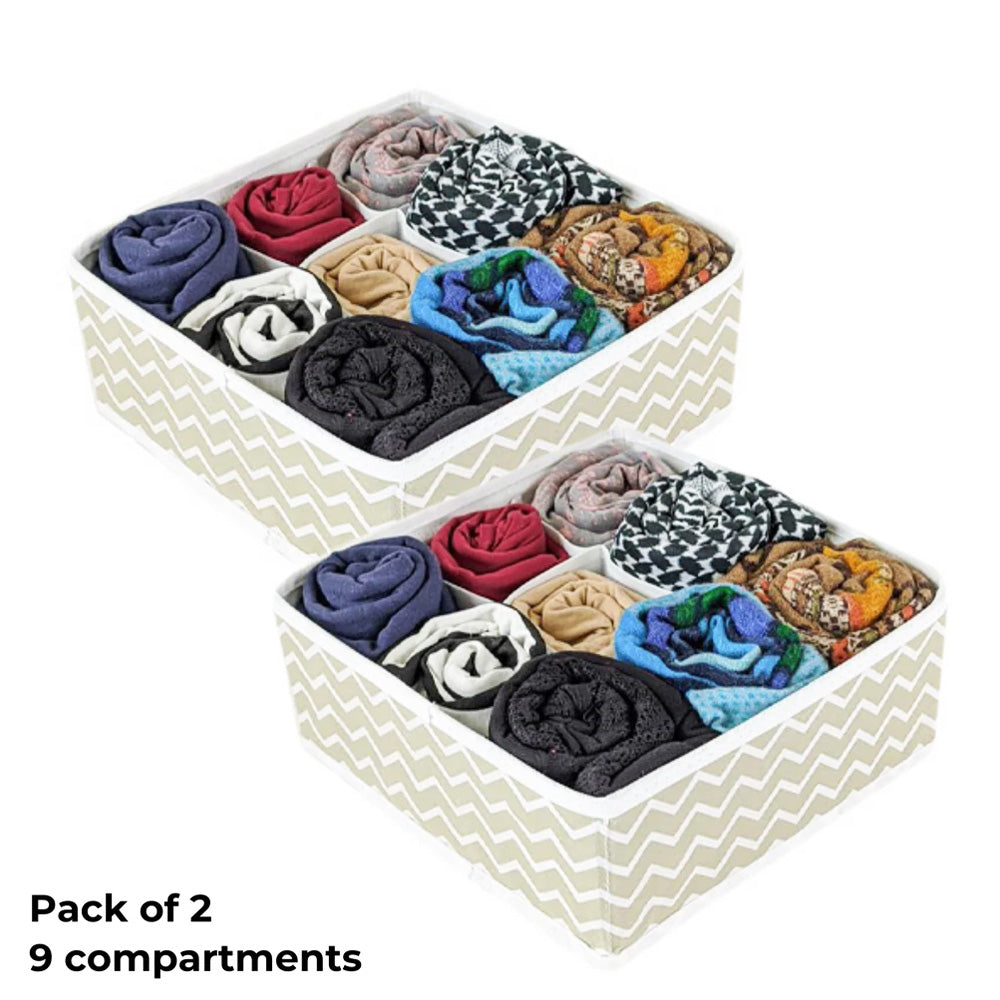 9-Compartment Organizer Pack Of 2