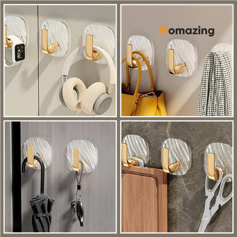 Acrylic Hanging Hooks Pack Of 3