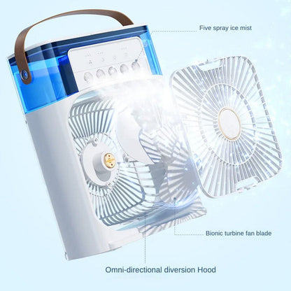 Portable Air Cooling Fan With Humidifier