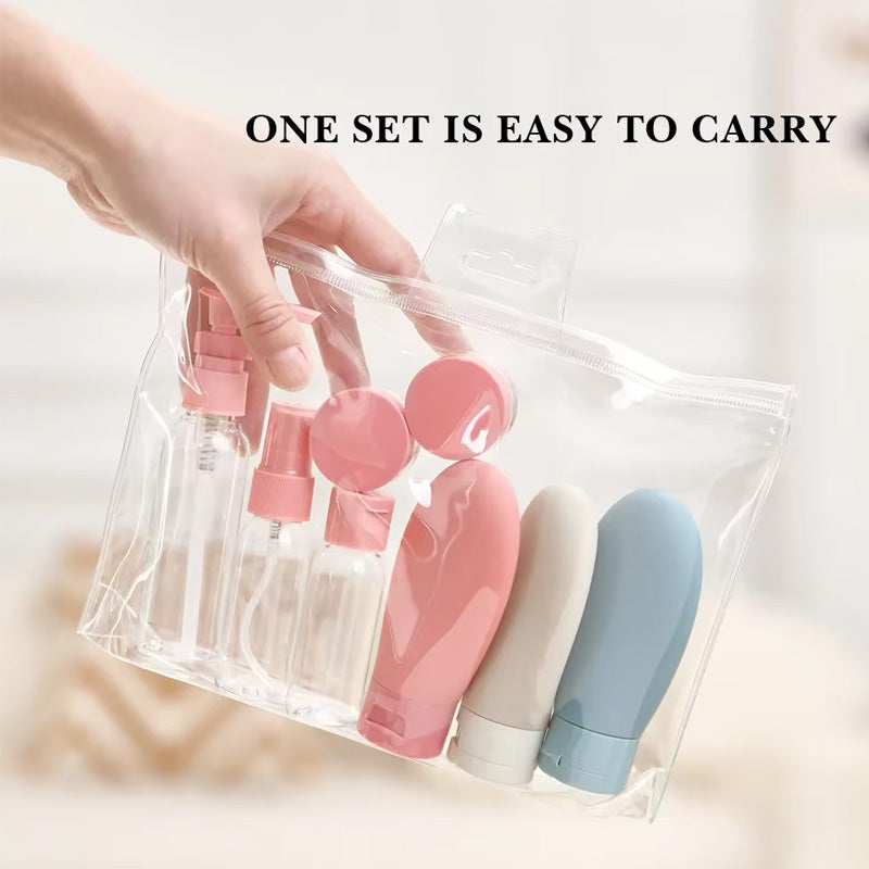 11pcs Travel Cosmetic Refillable Bottle Set