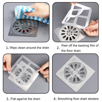 Disposable Floor Drain Sticker Pack Of 10