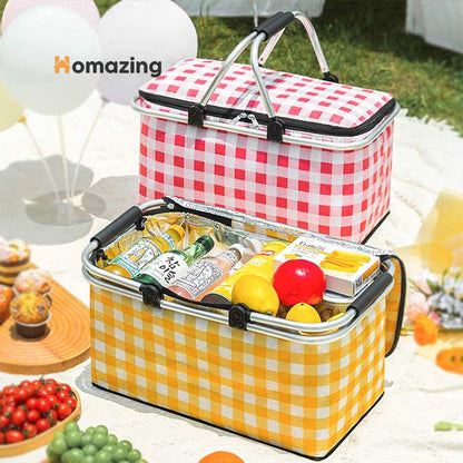 Foldable Insulated Picnic Basket