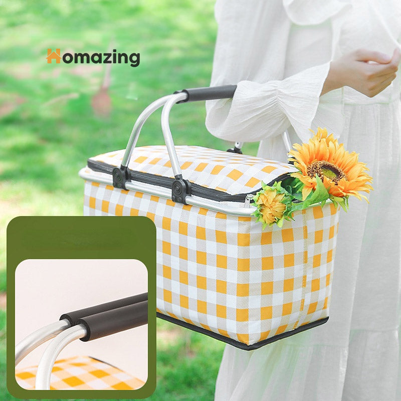 Foldable Insulated Picnic Basket