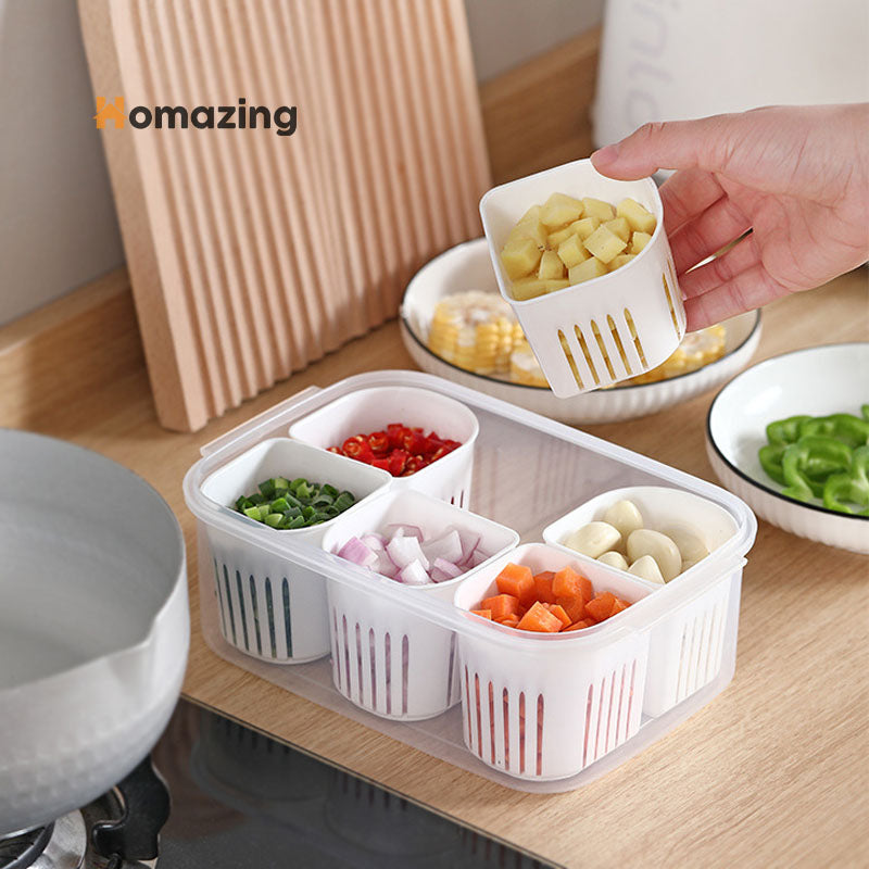 Food & Vegetable Storage Box With Lid