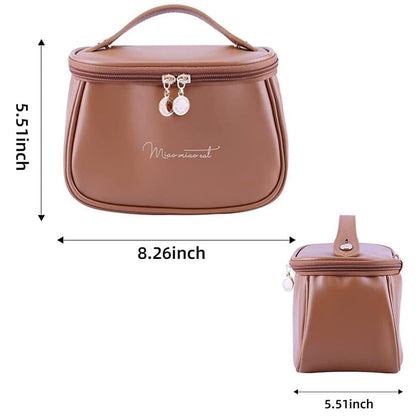 Premium Cosmetic & Makeup Leather Bag