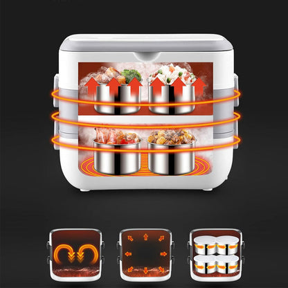 Electric Heating Lunch Box Double Layer