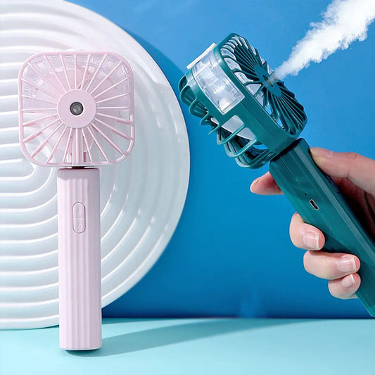 Mini Handheld Spray Fan USB Rechargeable