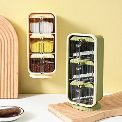 3 Tier Acrylic Spice Rack Removable Boxes