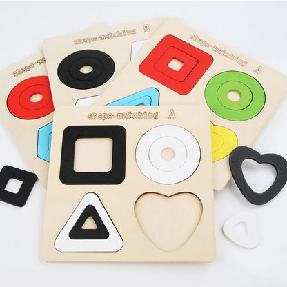 Wooden Shape Matching Puzzle