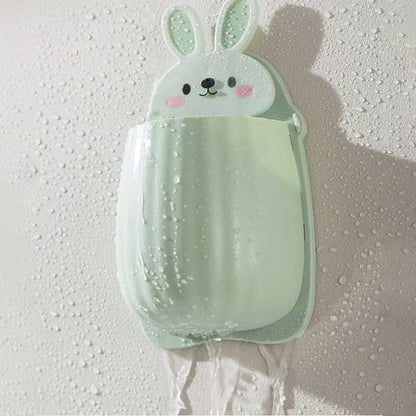 Cute Rabbit Wall Hanging Storage Rack