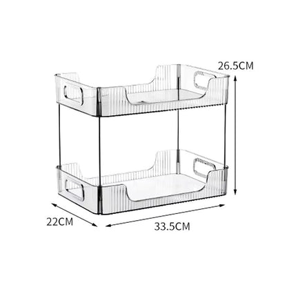 2 Layer Acrylic Desk Storage Organizer