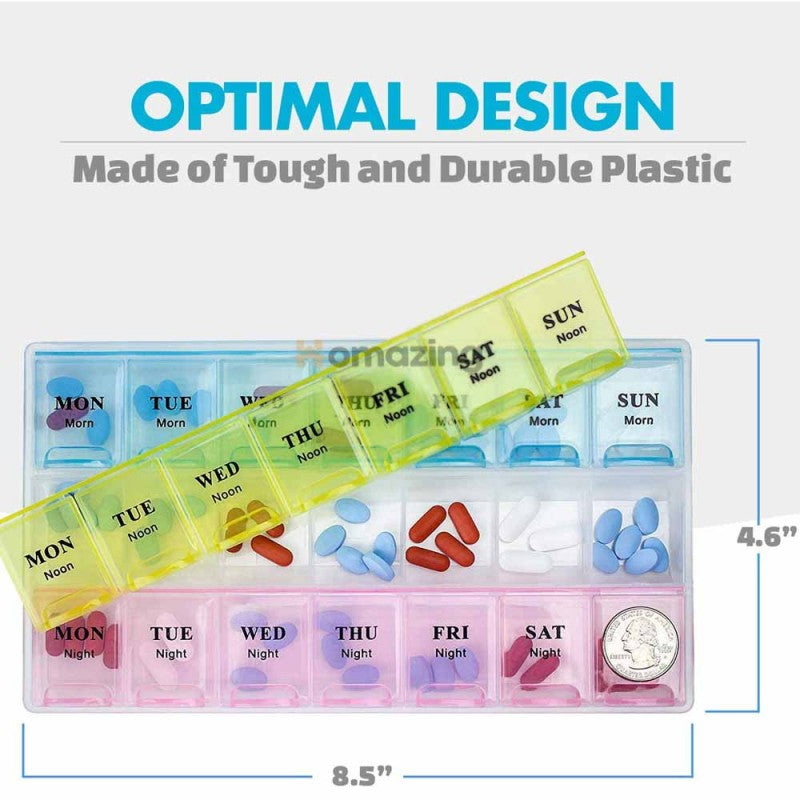 Weekly Pill Organizer - 3 Weeks Kit