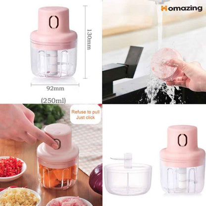 Wireless Mini Electric Garlic Food Chopper LARGE