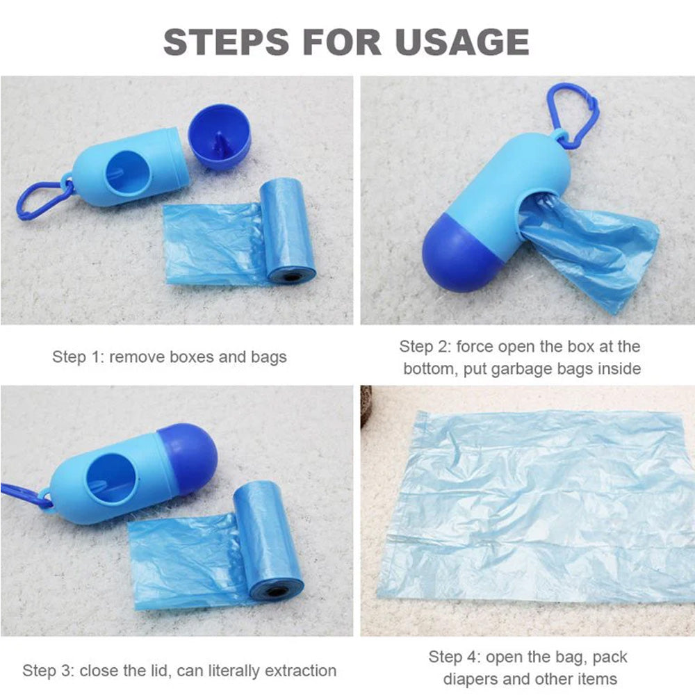 Portable Baby Waste Bag With 2 Refill