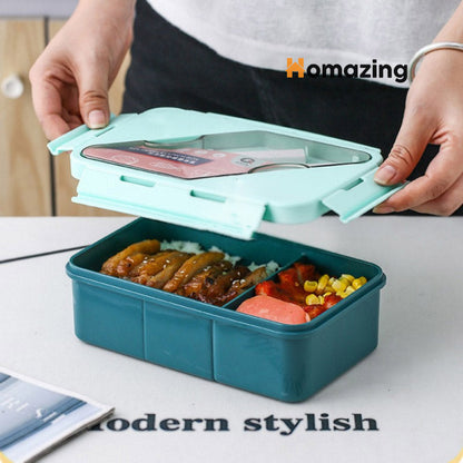 Lunch Box 2 Compartment With Spoon