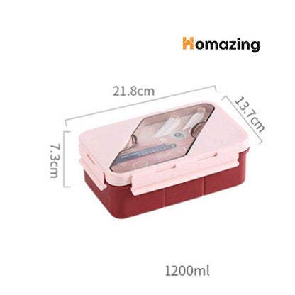 Lunch Box 2 Compartment With Spoon