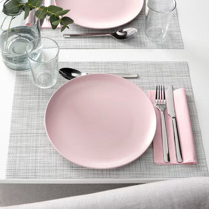 Stoneware Dinner Set Pink (18 Pcs Set)