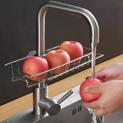 Sink Faucet Storage Rack Stainless Steel