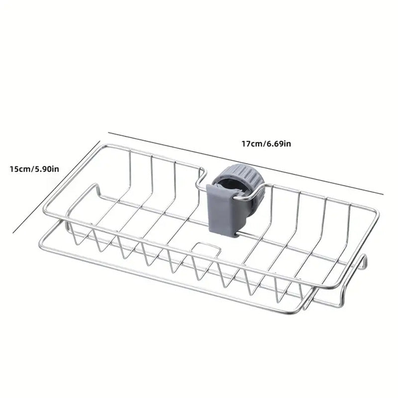 Sink Faucet Storage Rack Stainless Steel