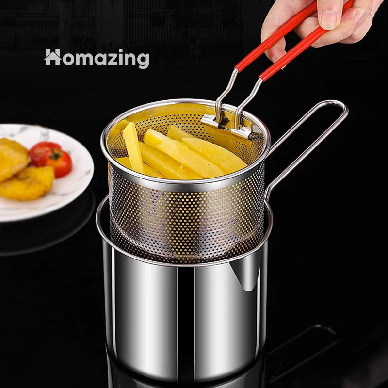 Deep Frying Pot Stainless Steel