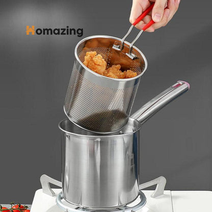 Deep Frying Pot Stainless Steel