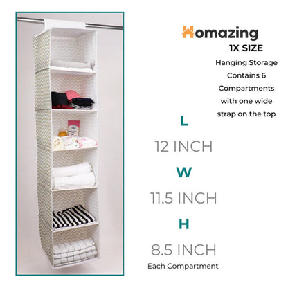 Hanging Storage Organizer 6 Slots