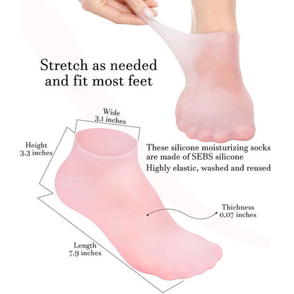 Silicone Moisturizing Gel Sock 1 Pair