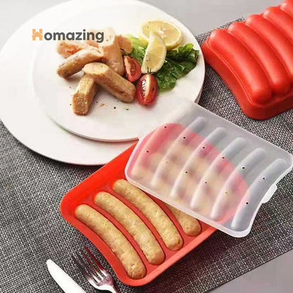 Silicone Chicken Seekh Mold With Lid