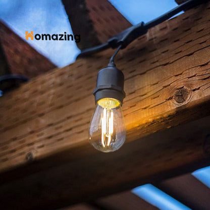 Rechargeable Hanging Bulb Light With 3 Modes