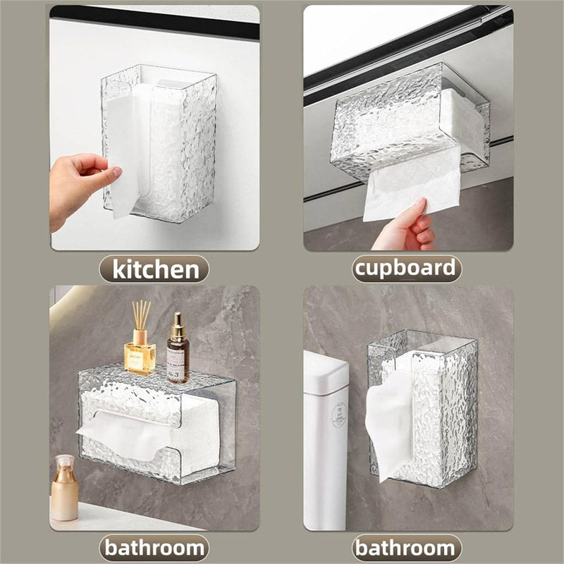 Wall-Mounted Acrylic Tissue Box Holder