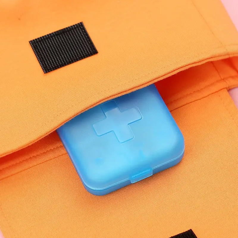 Portable 4 Grids Pill Case