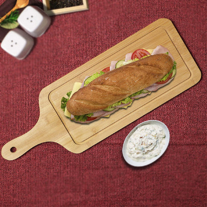 Bamboo Platter Tray With Handle